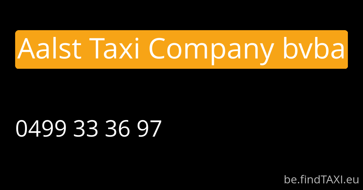 Aalst Taxi Company bvba (Aalst)