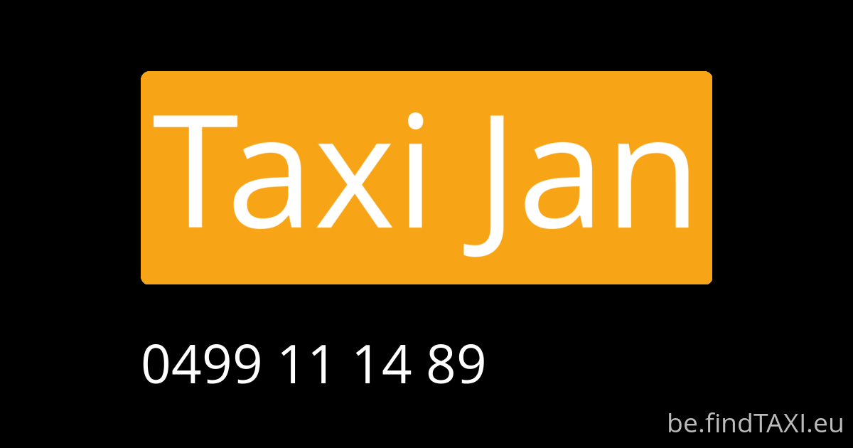 Taxi Jan (Aalst)