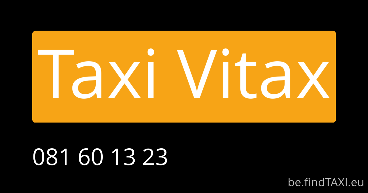 Taxi Vitax (Gembloux)