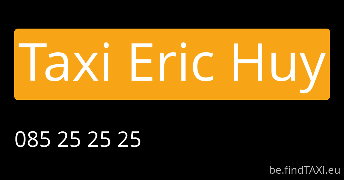 Taxi Eric Huy (Huy)