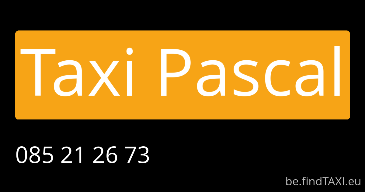 Taxi Pascal (Huy)