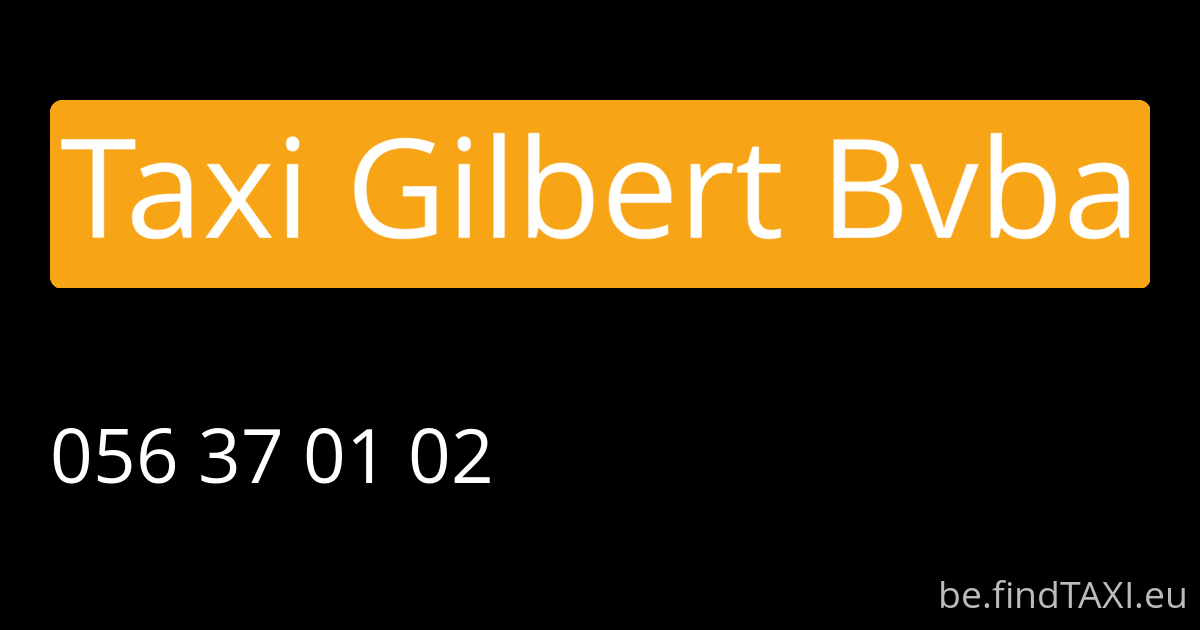 Taxi Gilbert Bvba (Kortrijk)
