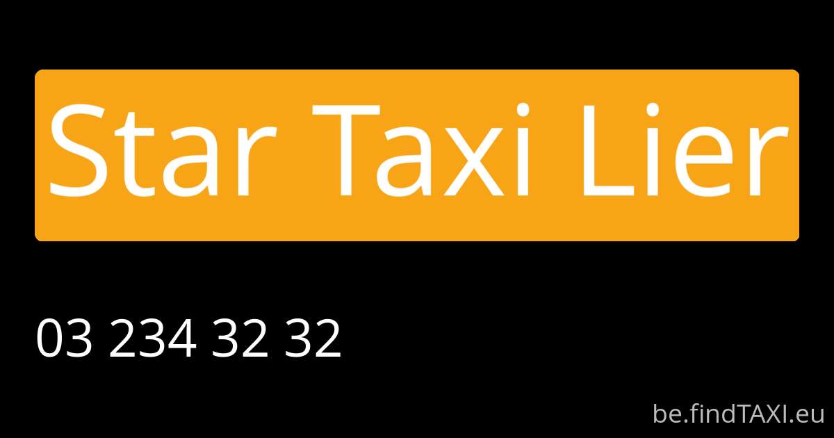Star Taxi Lier (Lier)